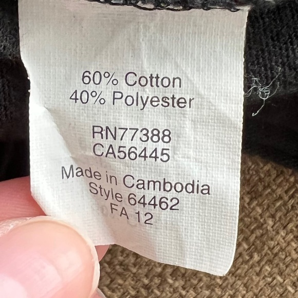 J.Crew XS Black Open Front Cotton Sweater/Cardigan Cotton/Polyester Blend - Picture 8 of 12